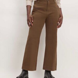 Everlane The Organic Kick Flare Pant Brown Base - Size 4